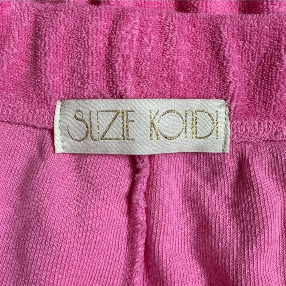 New Suzie Kondi The Tinos Slim Track Pants in Pink Cosmos Terry Sz M - Picture 4 of 8